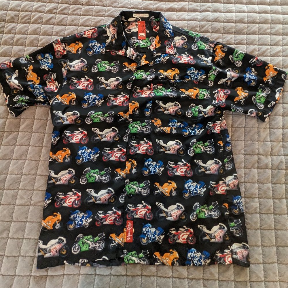 Hawaiian Motorcycle sport bike Hawaiian Camp shirt